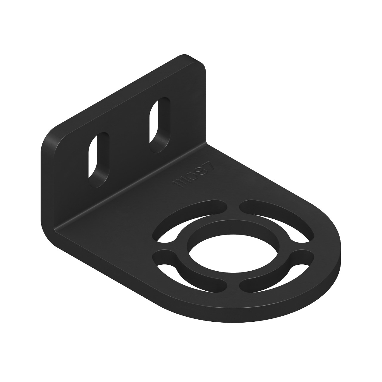 Banner Engineering Mounting bracket for EZ-SCREEN Standard 14mm & 30mm; end-cap replacement type; steel; black